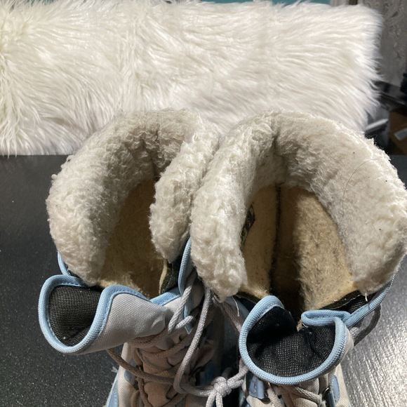 Kamik Womens Whitetail Snow Boots Sz 9 Light Blue White Lace Up Winter Boots - Picture 5 of 7